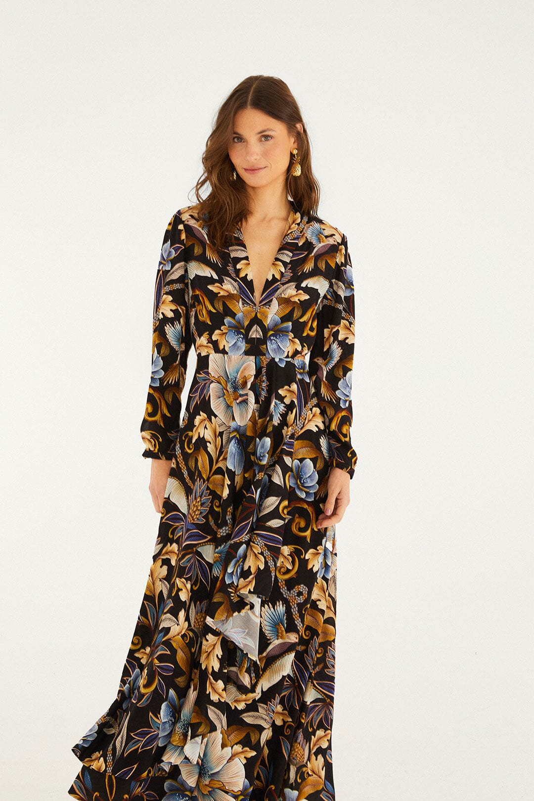 Black Snake Garden Lenzing™ Ecovero™ Viscose Maxi Dress - Image 3