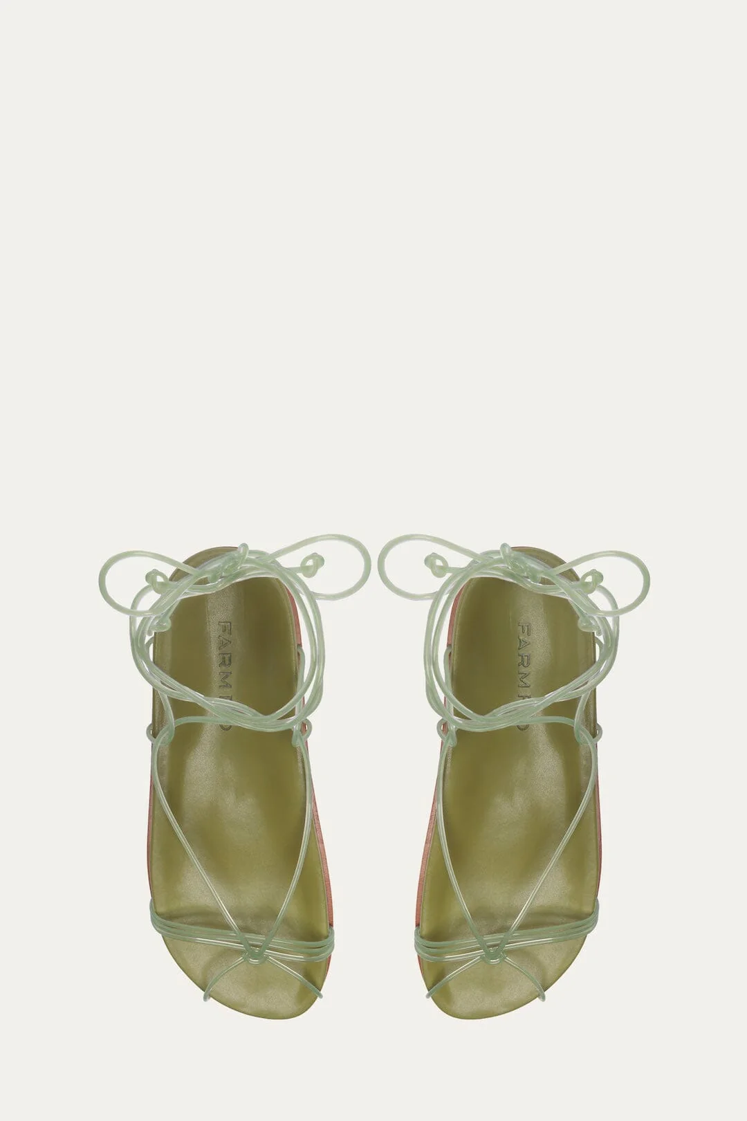 Green Spaghetti Jelly Anatomic Flat Sandal - Image 3