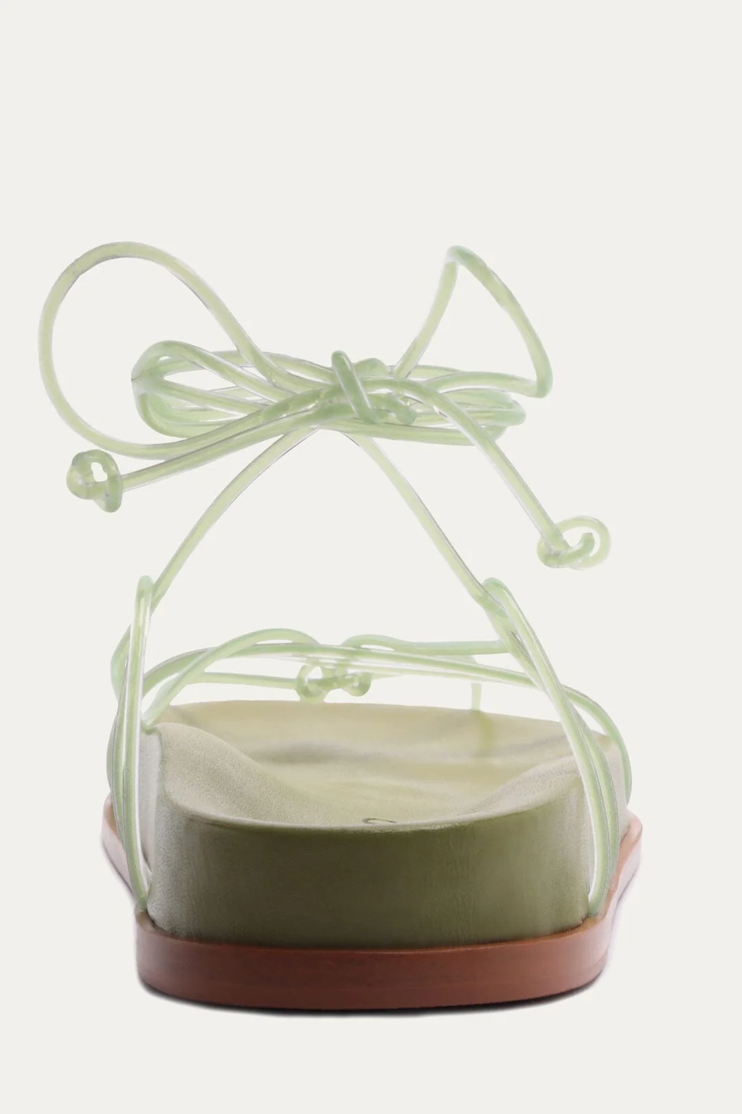 Green Spaghetti Jelly Anatomic Flat Sandal - Image 4