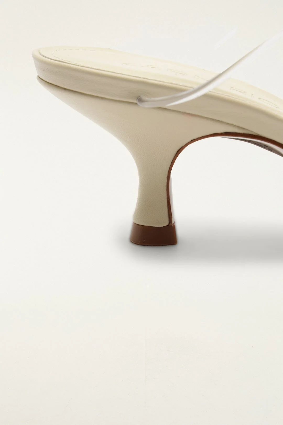 White Spaghetti Jelly Kitten Heeled Sandal - Image 5