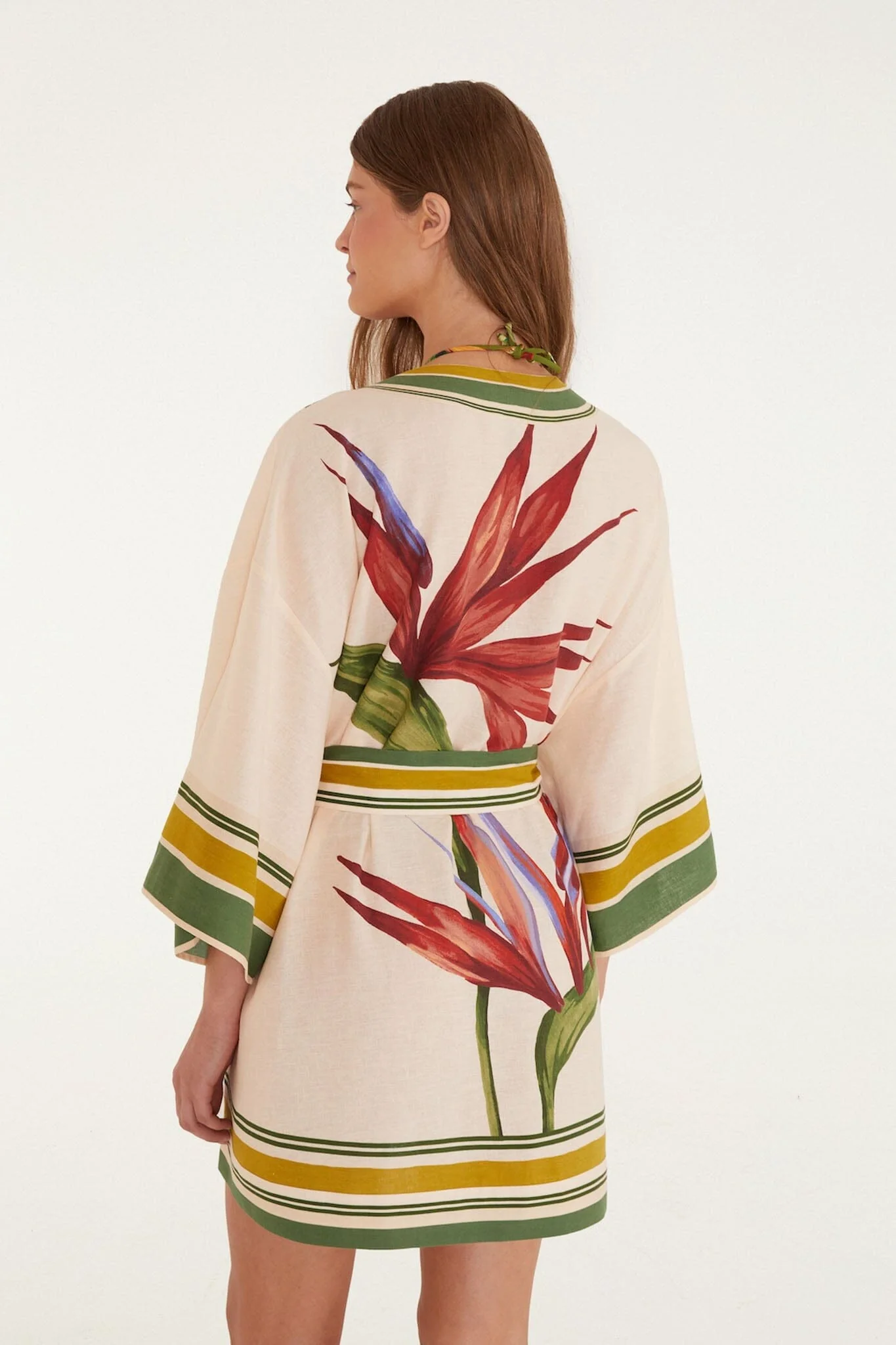 Light Blush Strelitzia Kimono - Image 5