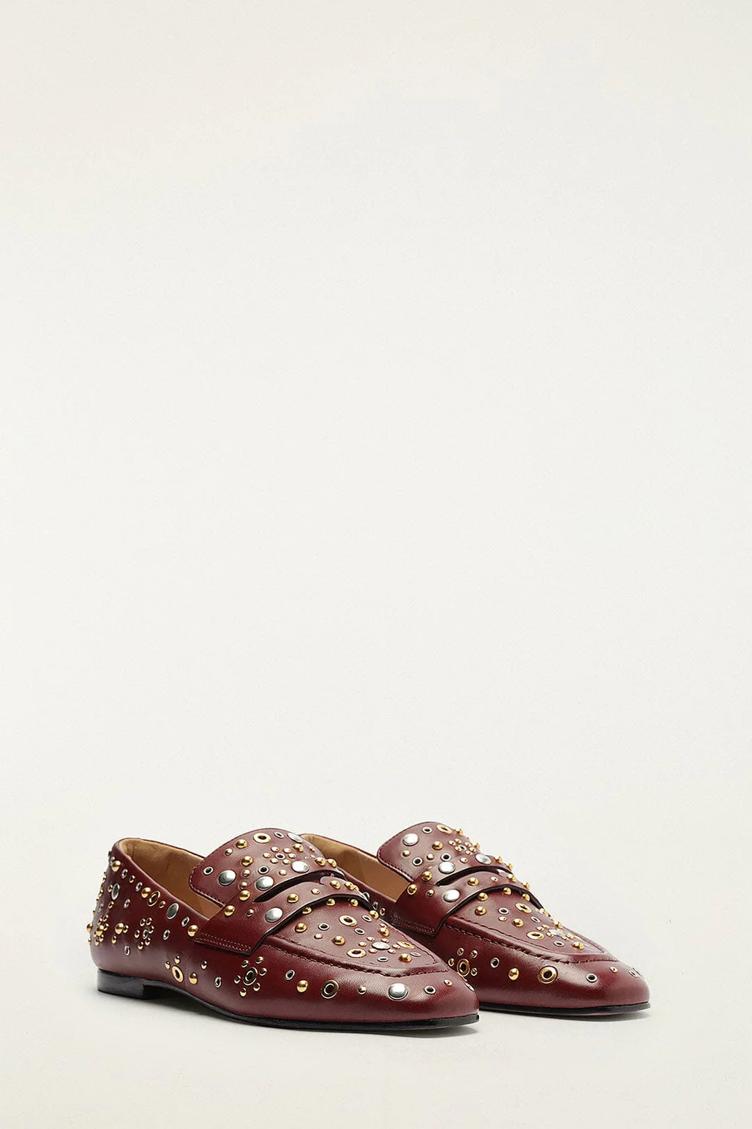 Marsala Studded Loafer - Image 2