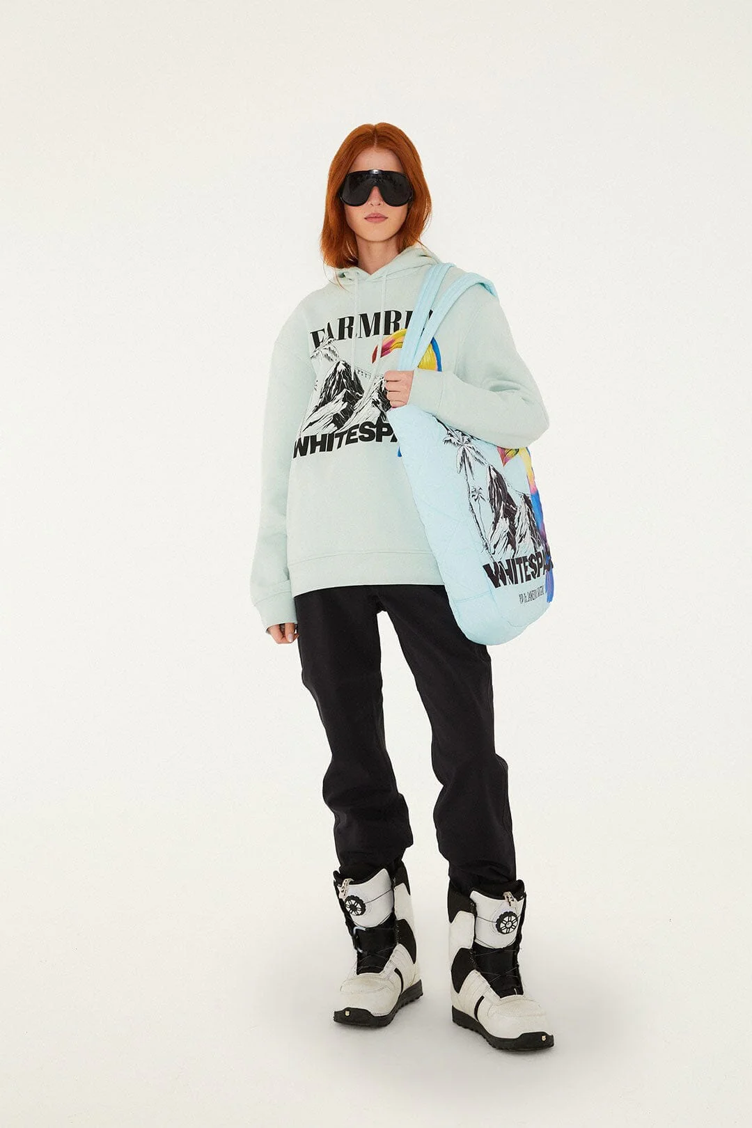 Blue Toucan Puffer Tote Bag - Image 4