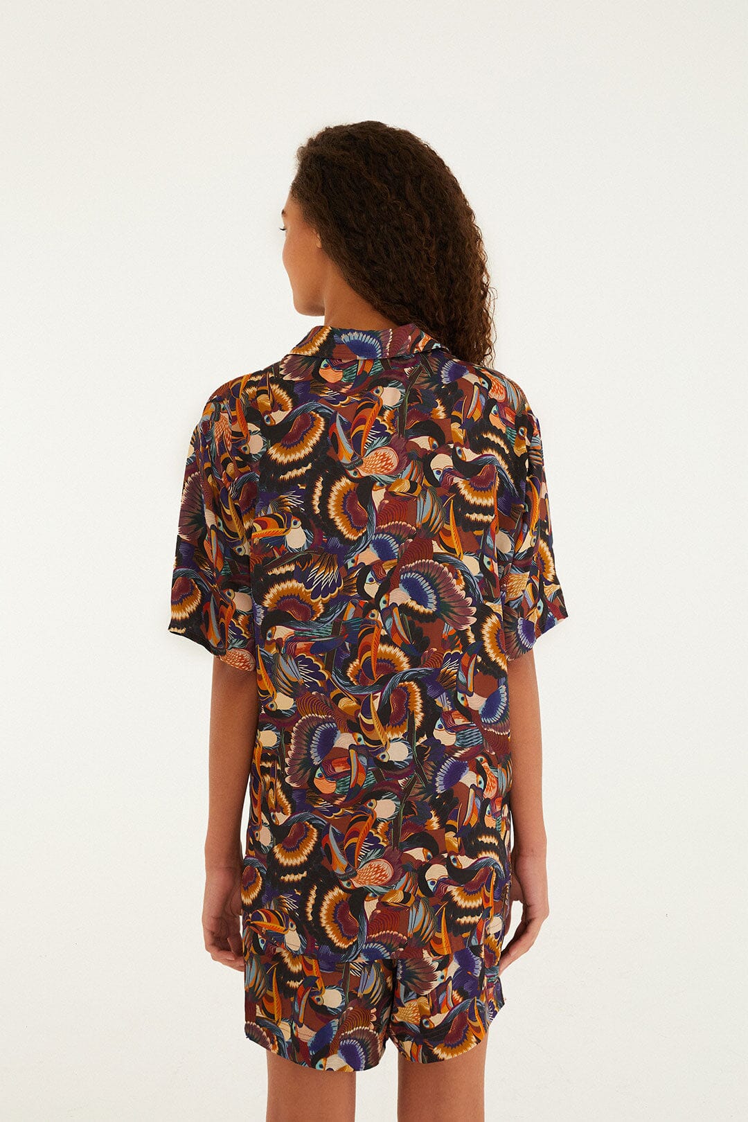 Multicolor Flying Toucans Lenzing™ Ecovero™ Shirt - Image 4