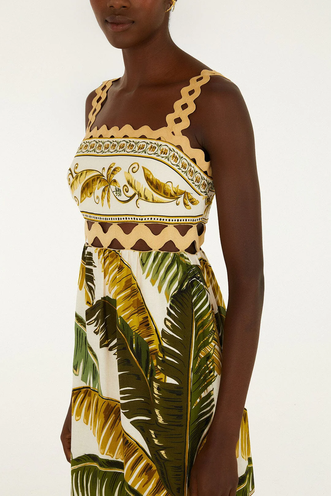 Sand Trancoso Wavy Trim Lenzing™ Ecovero™ Euroflax™ Maxi Dress - Image 3