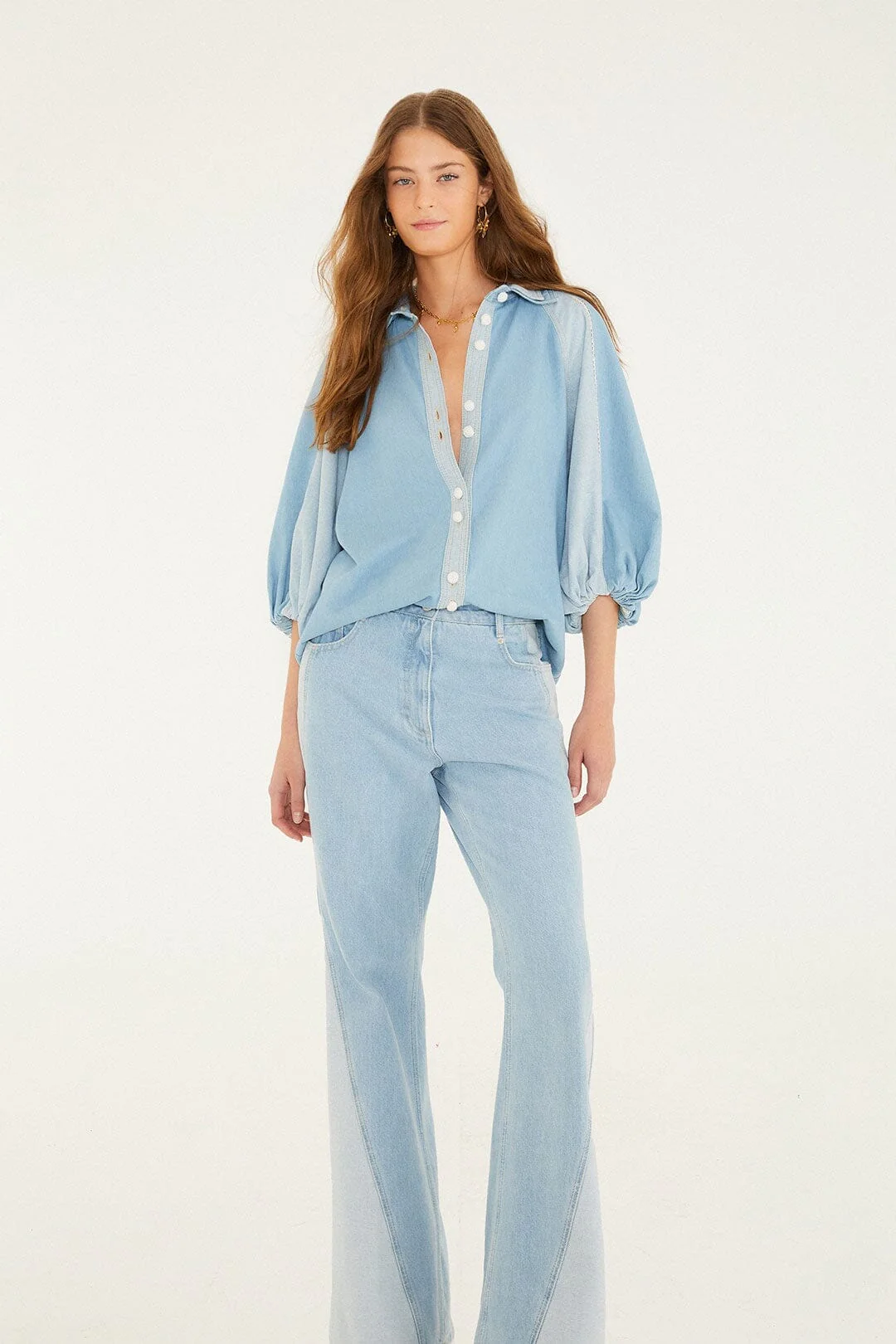 Denim Tree Light Colors Pants - Image 4