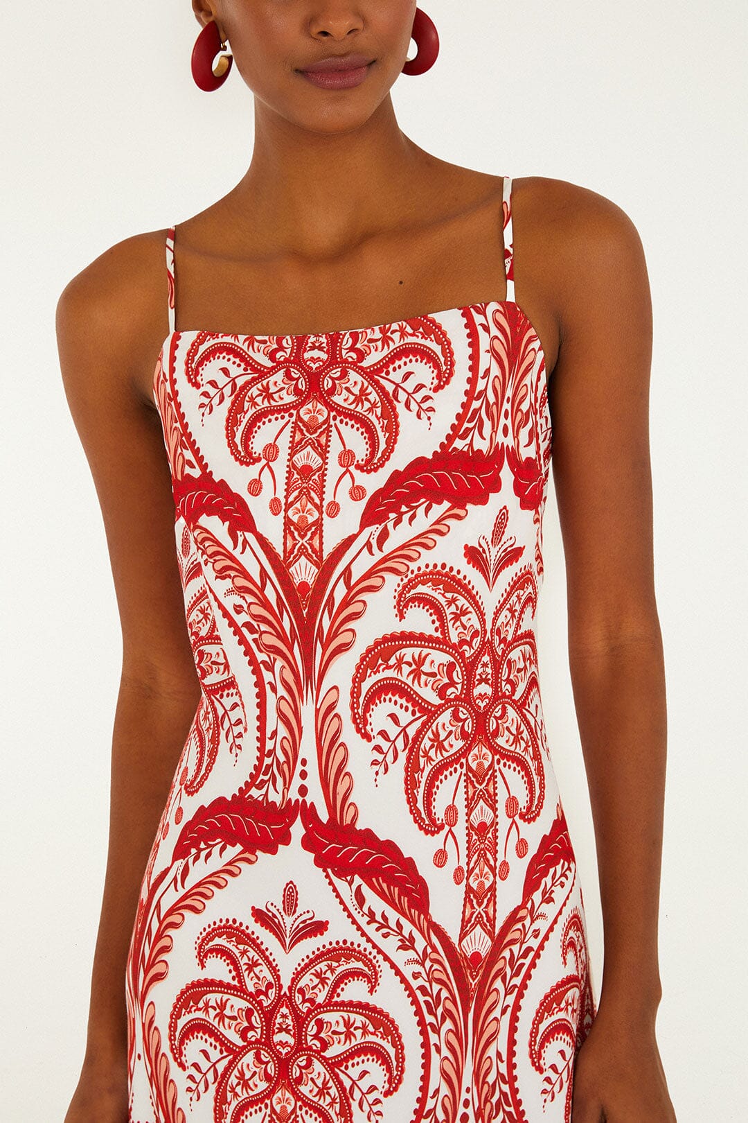 Off-White Tropical Cameo Slip Lenzing™ Ecovero™ Maxi Dress - Image 2