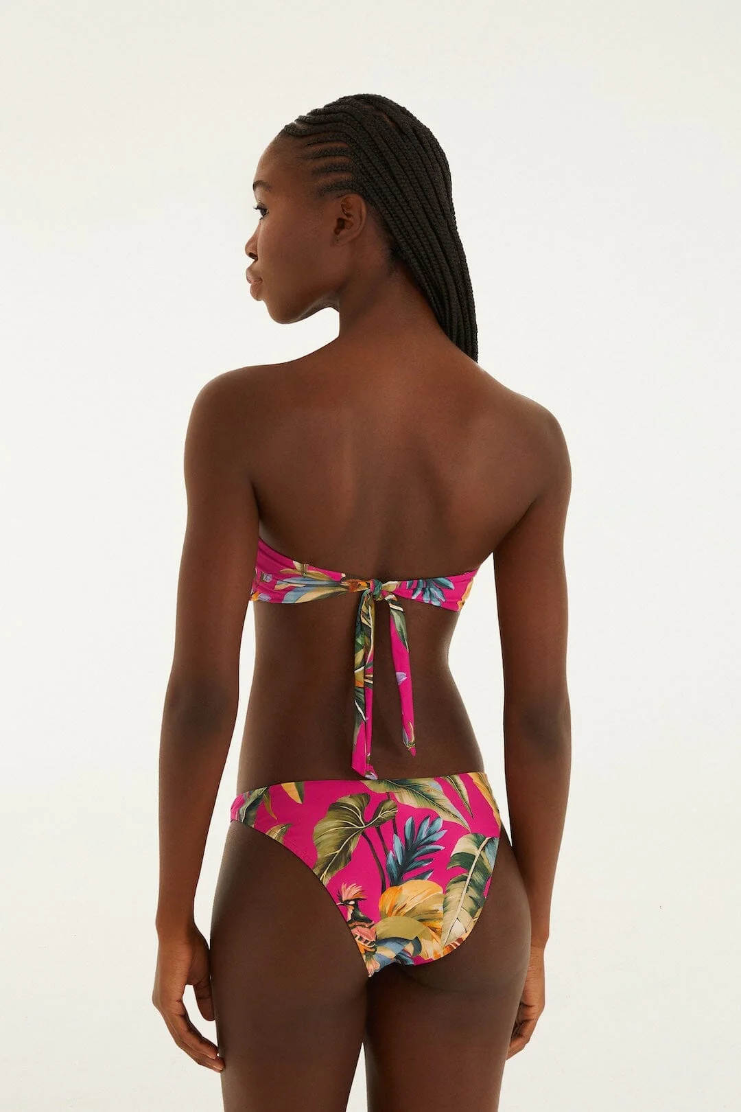 Pink Tropicalia Low Waist Bikini Bottom - Image 3