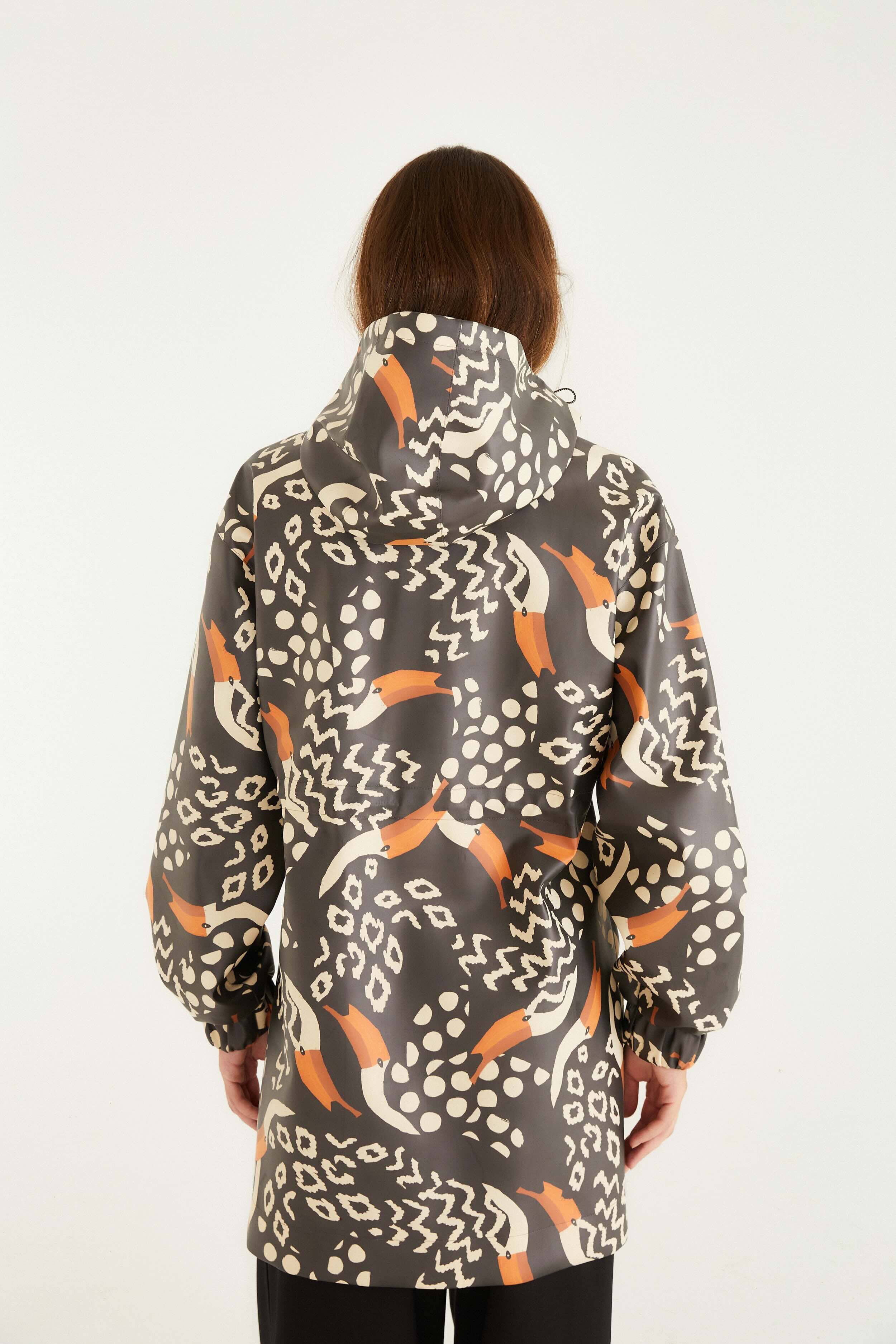 Black Tucanismo Raincoat - Image 3