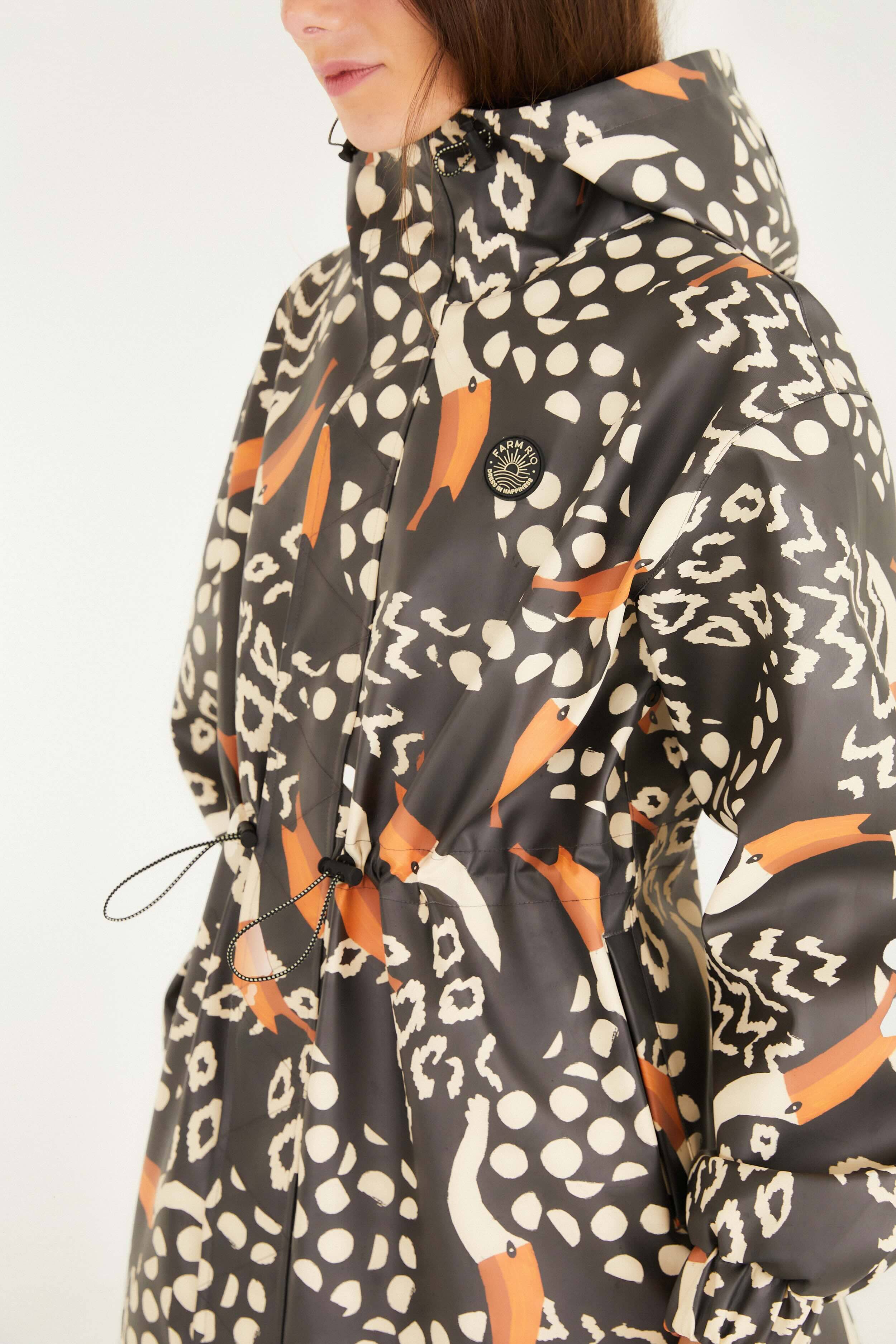 Black Tucanismo Raincoat - Image 4
