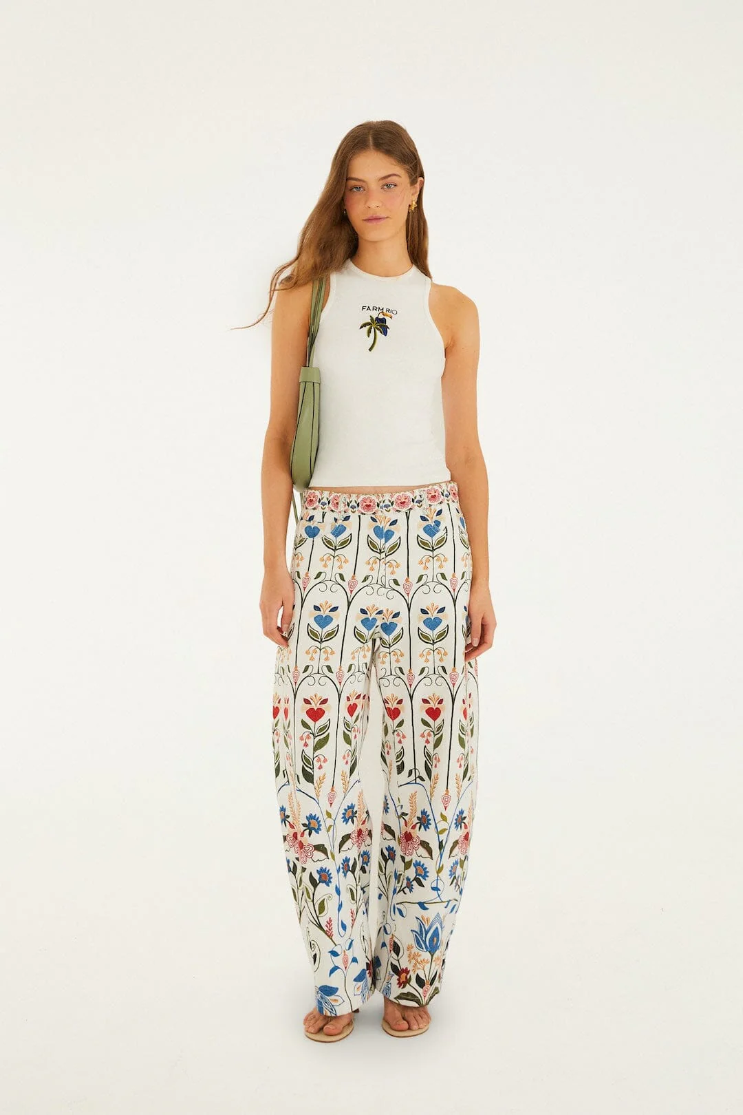 Off-White Tucanissimo Embroidered Organic Cotton Tank Top - Image 3
