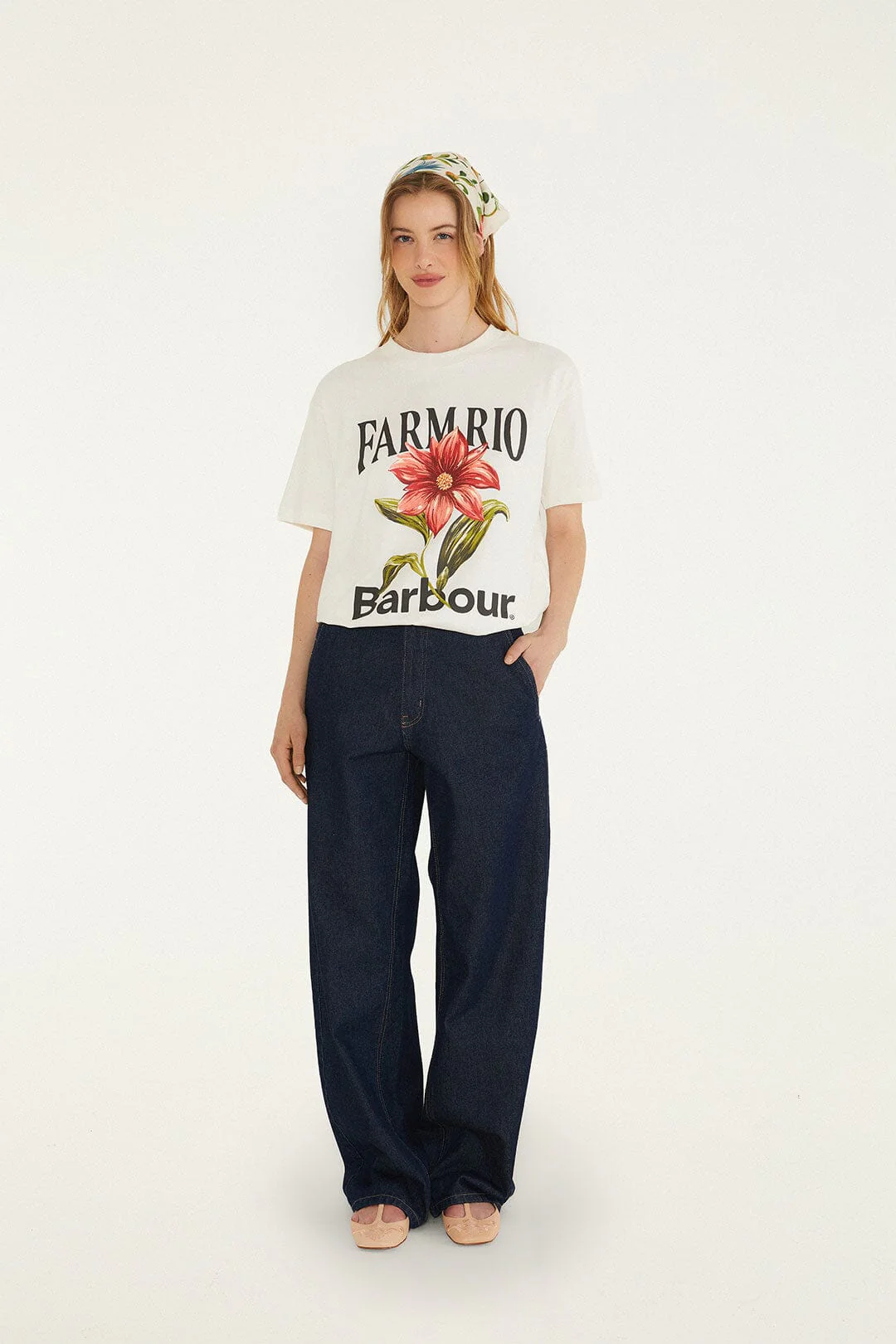 Wild Flower Cream T-Shirt - Image 4