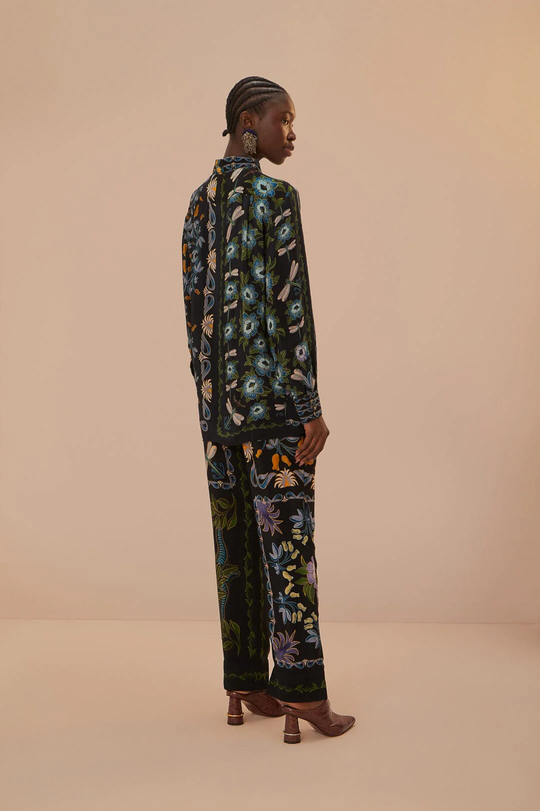 Black Winter Garden Pajama Pants - Image 4