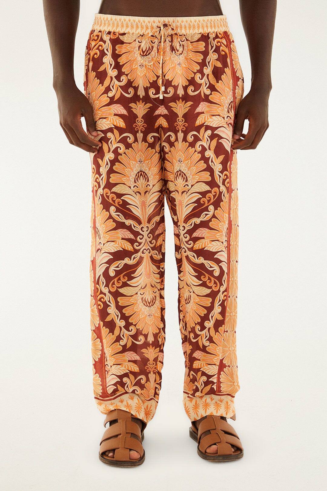 Red Wonderful Tapestry Pants - Image 3